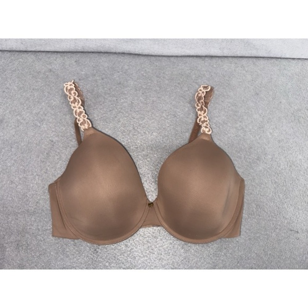 Natori‎ Bra Size 34DD Brown Pure Luxe Custom Coverage Contour Underwire 732080